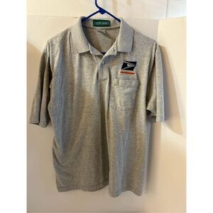 USPS polo shirt gray men’s large United States Post Office Logo